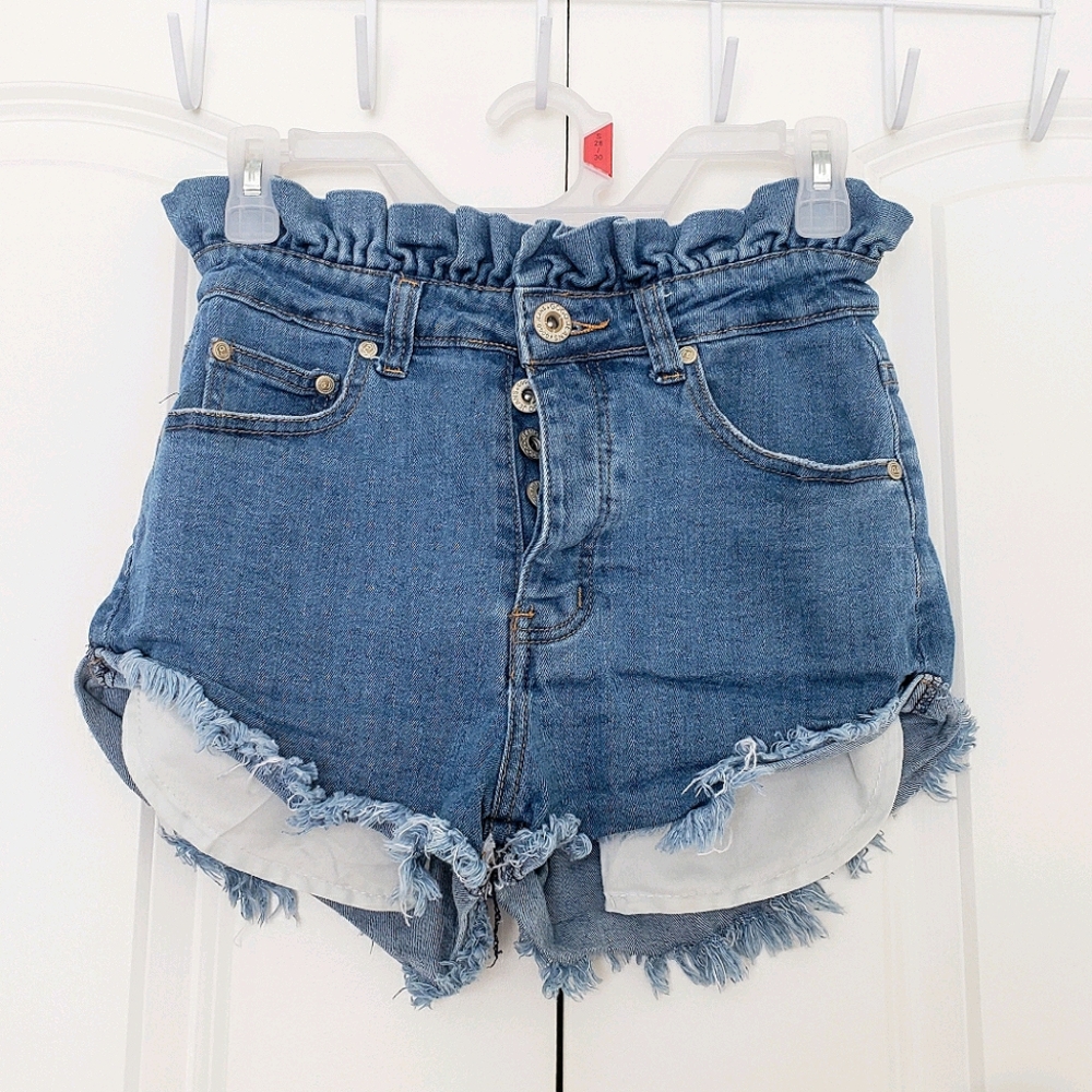 Light Wash Jean Shorts